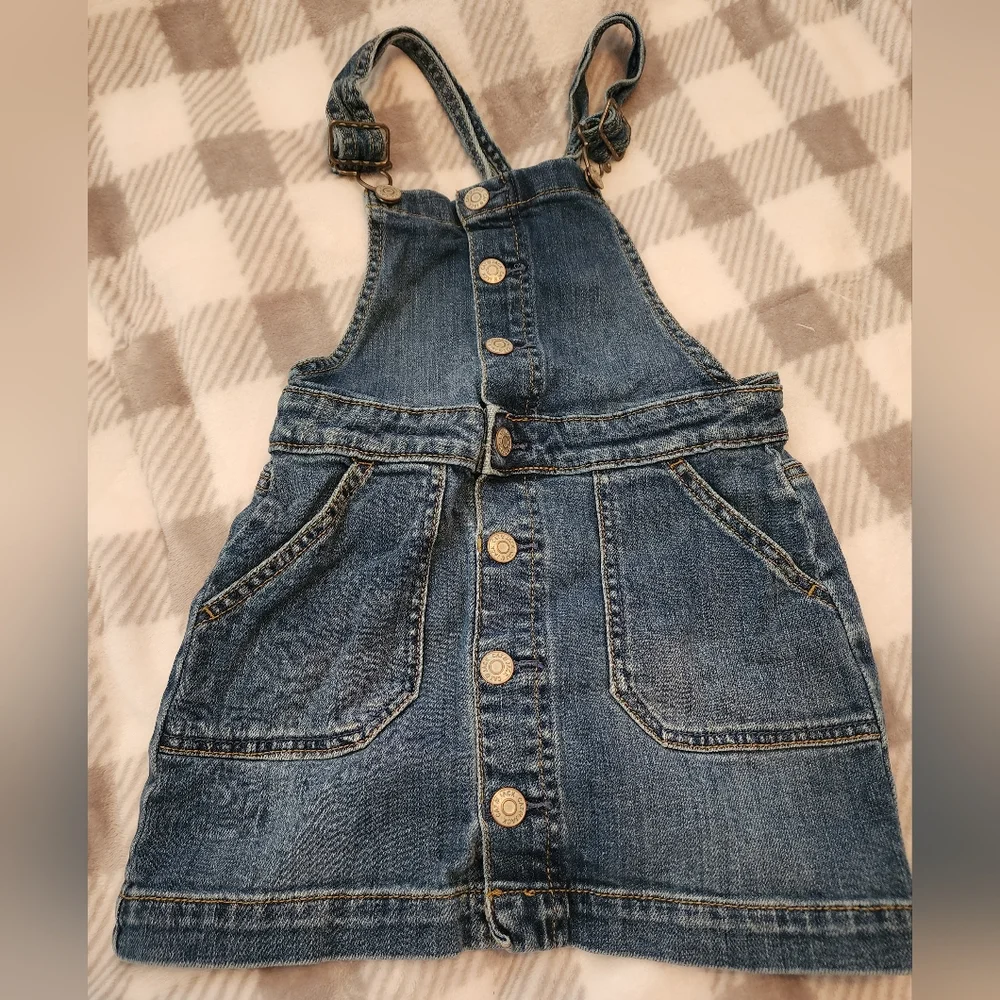 Girls Jean skirt overalls - Picture 1 of 2